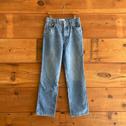 29- Reformation $148 High Rise Straight Leg Recycled Cotton Cynthia Jeans 0913LK