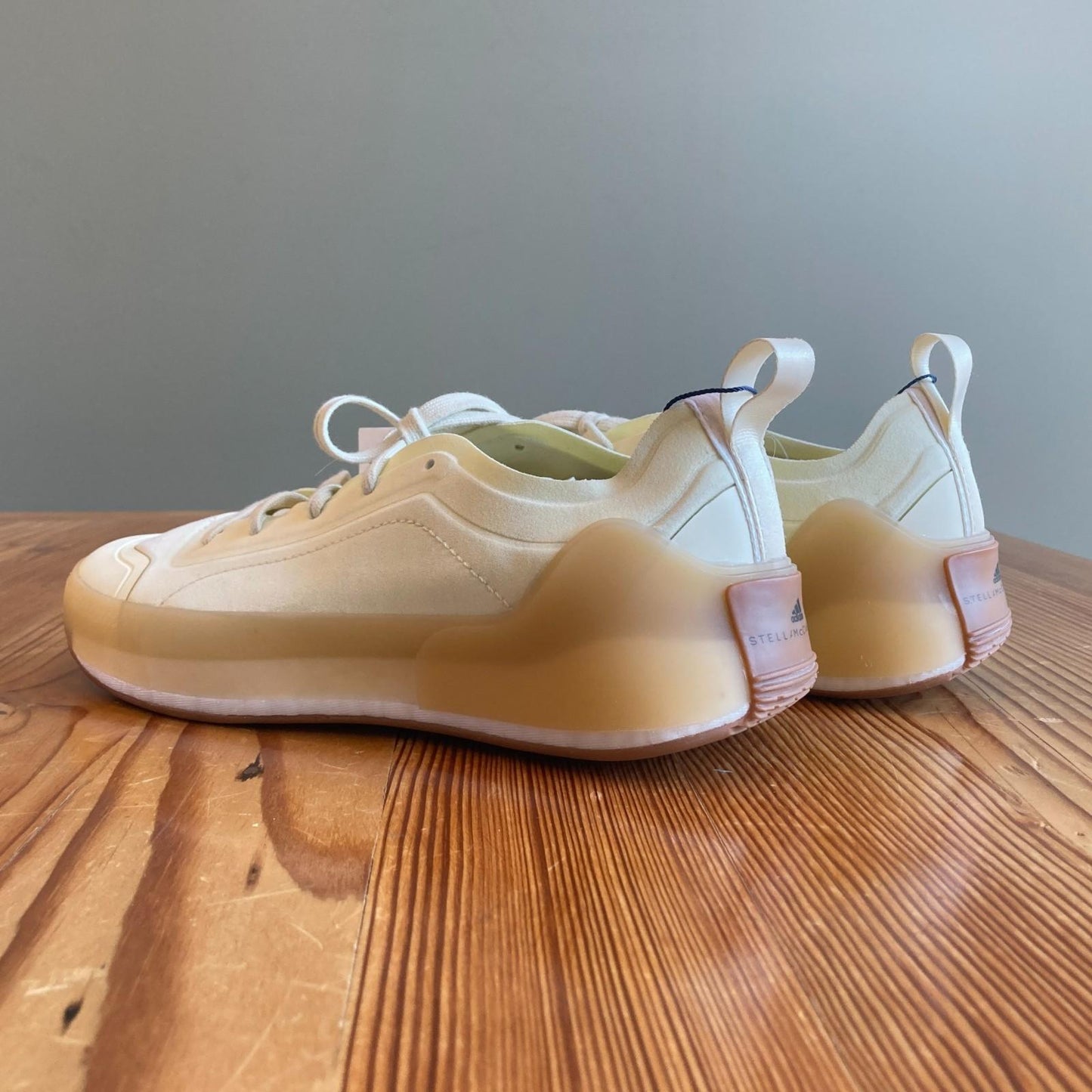 6.5 - Stella McCartney for Adidas Light Yellow Treino Sneakers NEW w/ Box 0707MU