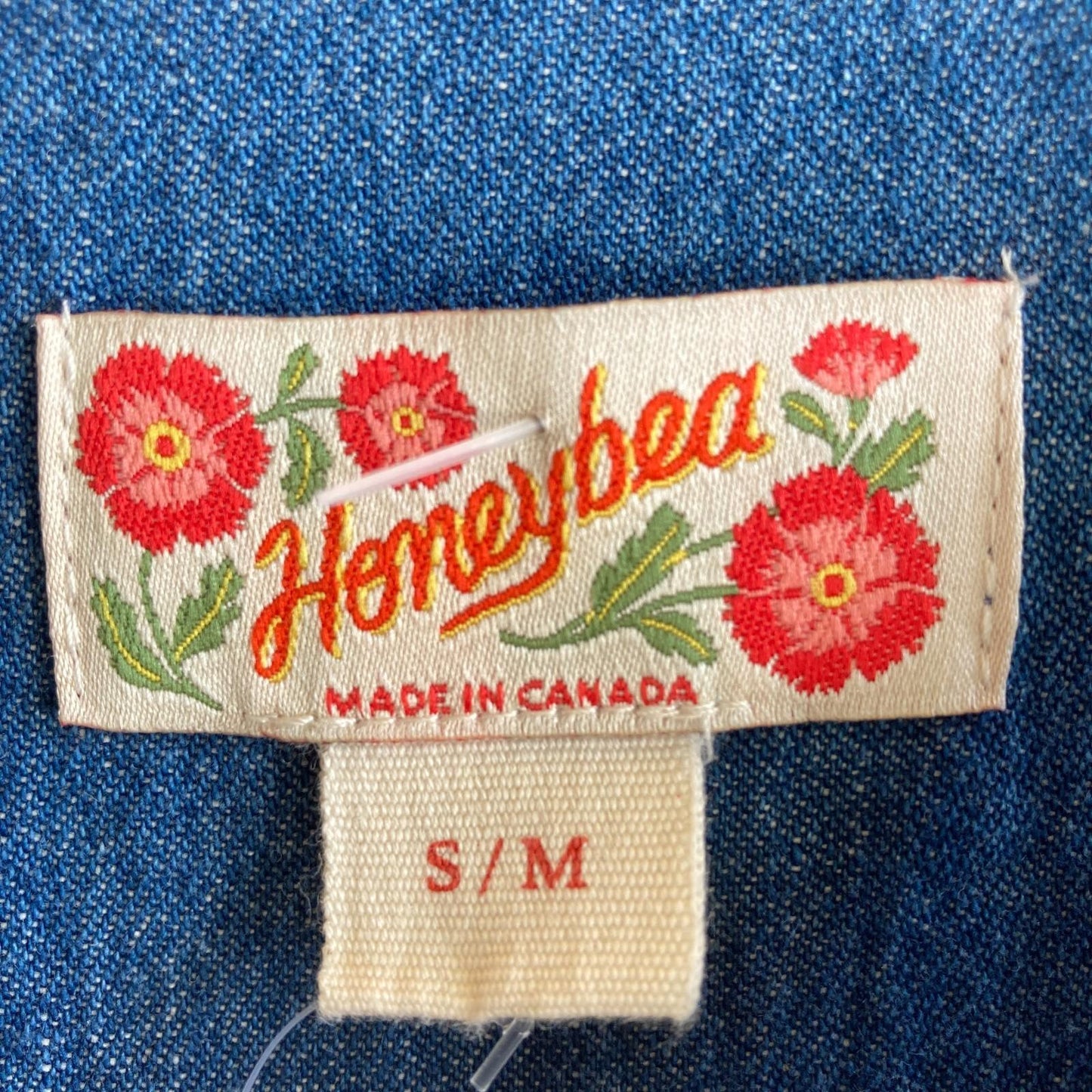 S / M - Honeybea Denim Made in Canada Sleeveless Chore Maxi Dress 0910CC