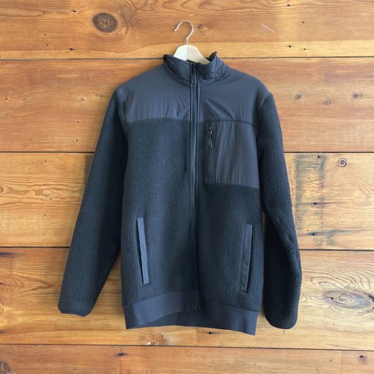 XS Mens - Foehn Black Fleece Zip Front Fleece Jacket 0901CC