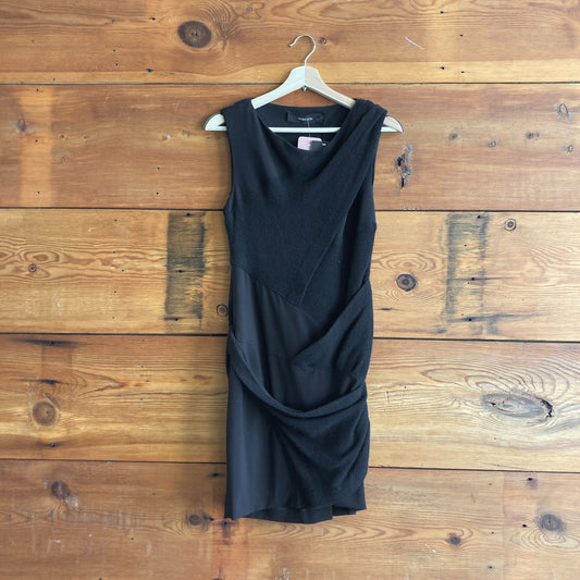 8 - Thakoon Black NEW Sleeveless Ruched Bodycon Mini Cocktail Dress 0618EL