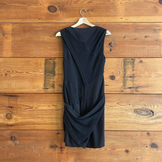 8 - Thakoon Black NEW Sleeveless Ruched Bodycon Mini Cocktail Dress 0618EL