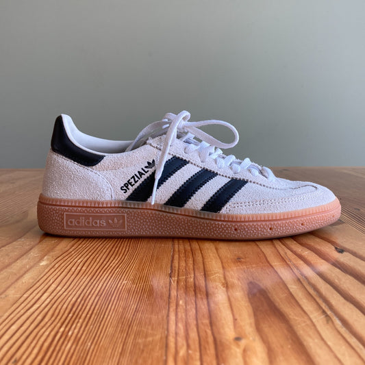 5.5 - Adidas $129 White Suede Handball Spezial Womens Sneakers Shoes 0104RM