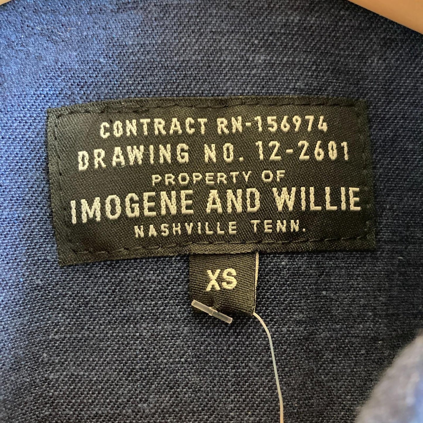 XS - Imogene & Willie Dark Wash Stretch Denim Button Up Chore Jean Jacket 0312IG