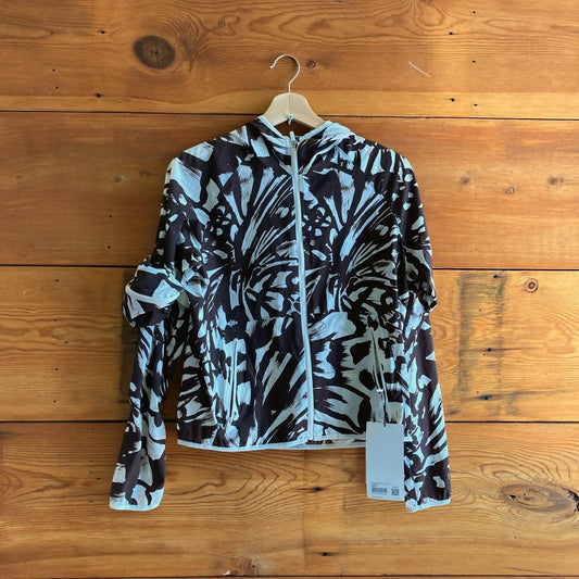 4 - Lululemon $168 Brown & White Patterned Packable Run Jacket NEW 0703SC