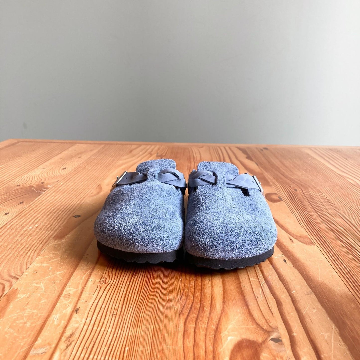 39 / 8.5 Narrow - Birkenstock Blue Boston Braided Shoes NEW w/ Box 0618BS