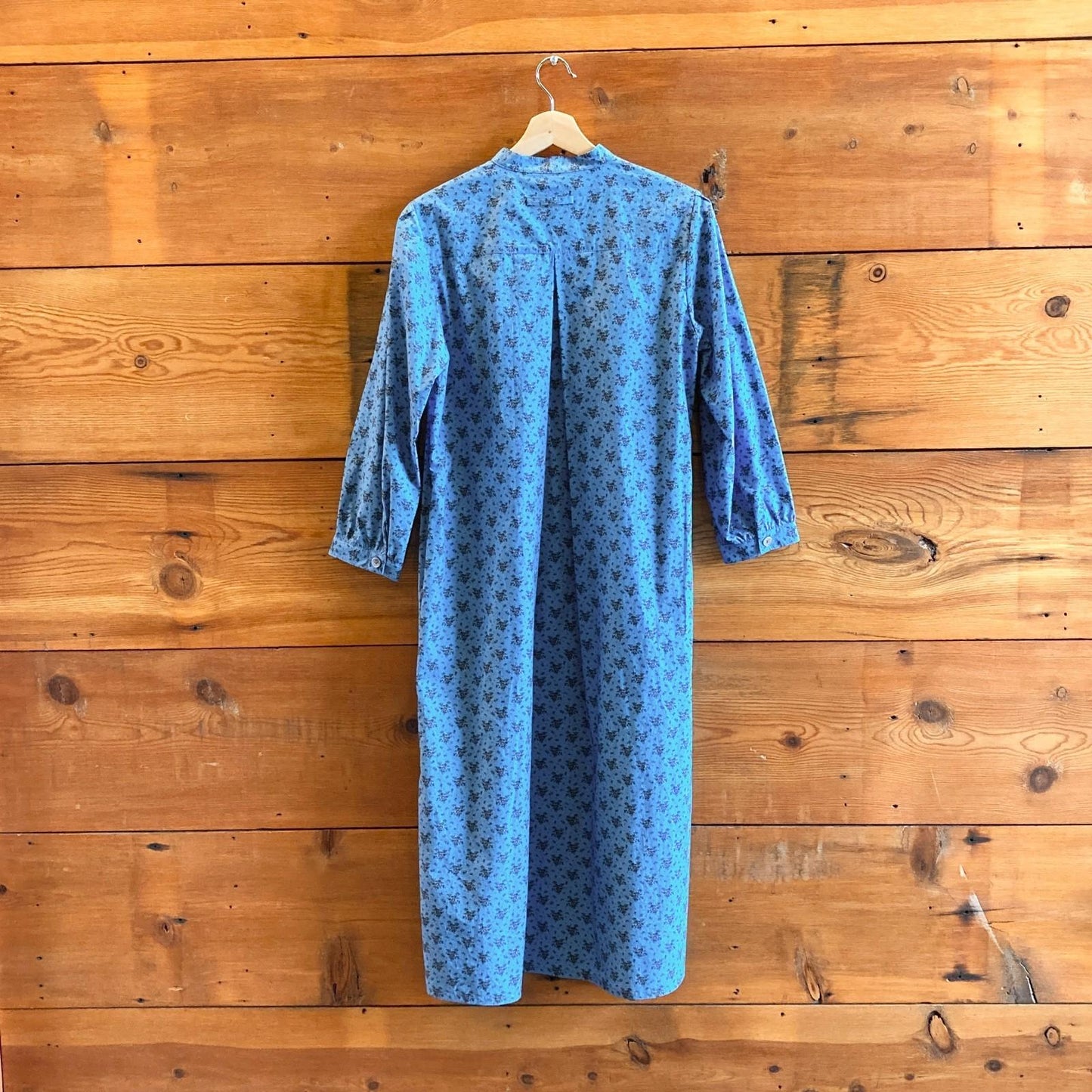2 / M - No 6 Store $440 Blue French Floral Elena Button Up Shirt Dress 1005SS