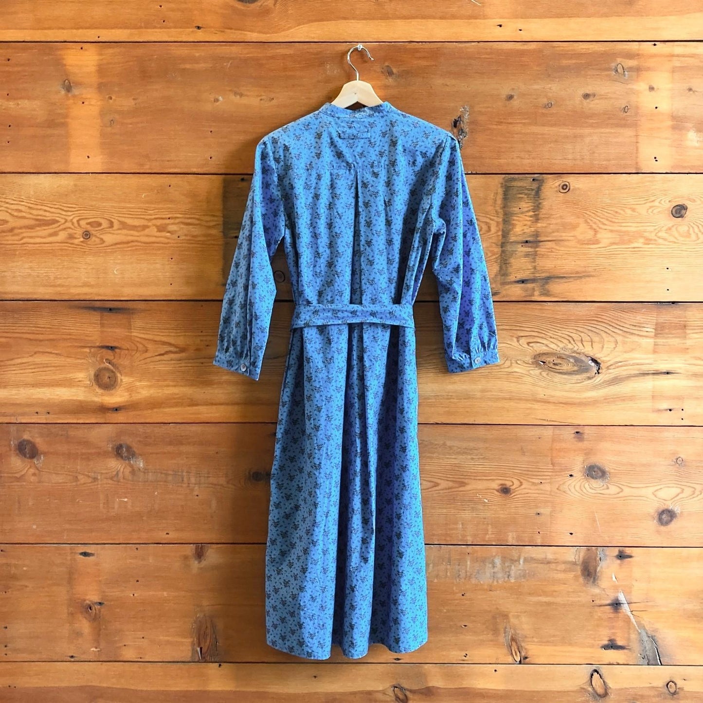 2 / M - No 6 Store $440 Blue French Floral Elena Button Up Shirt Dress 1005SS