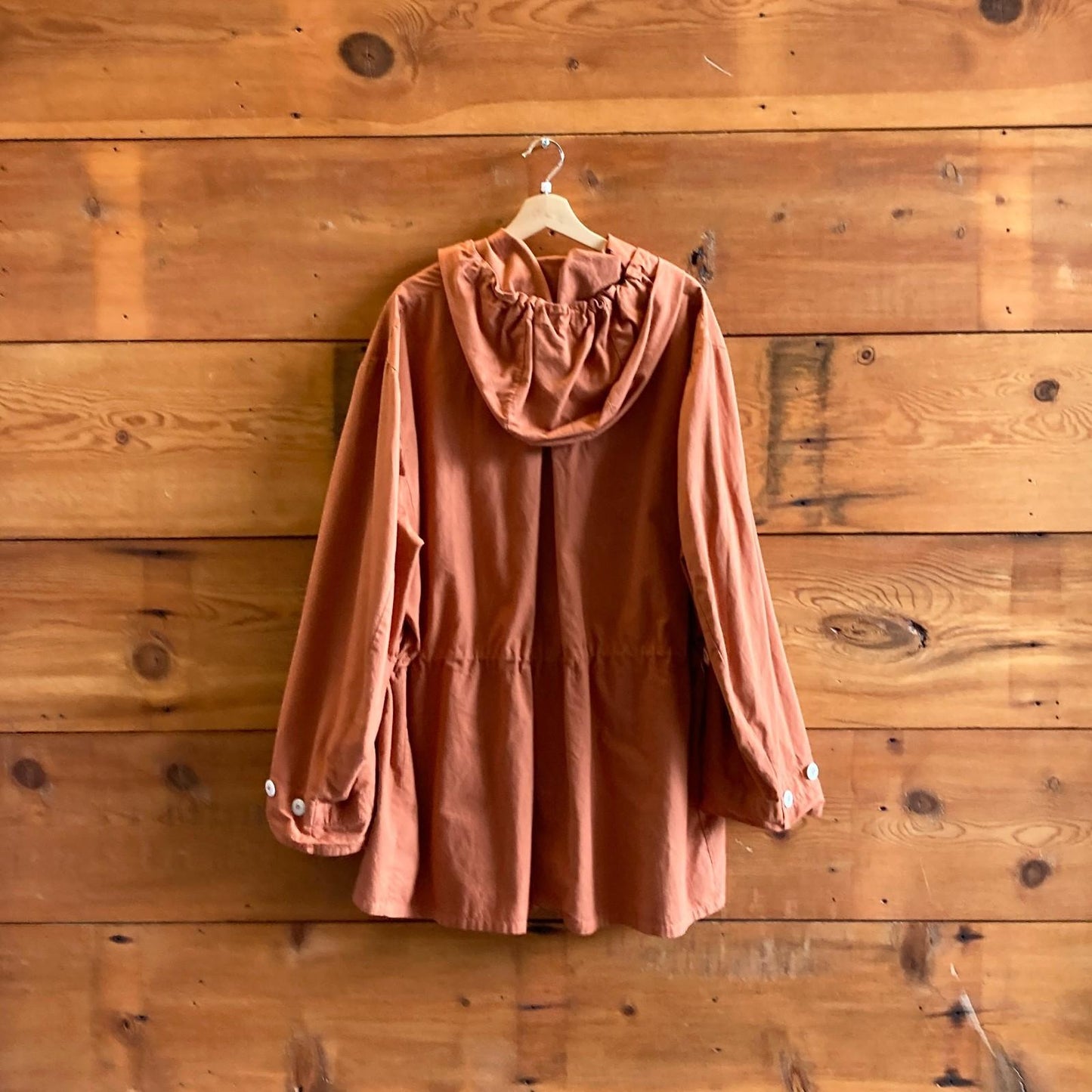 OS - Vintage C50 Swedish Military Rust Brown Hooded Jacket Parka 1005SS