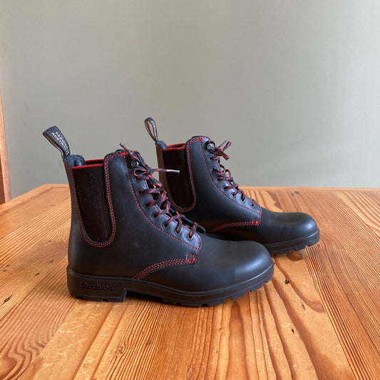 AU 6 / US 9 - Blundstone Black 2325 Lace Up Leather Workwear Boots 0721DK