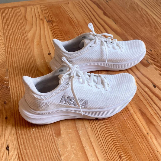 6.5 - HOKA White Solimar Womens Training Shoes Everyday Sneakers 0728AL