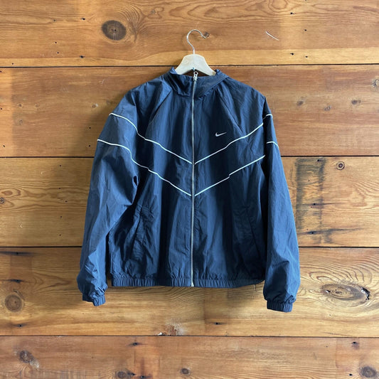 L - Nike $115 Navy Blue FV6304 Windrunner Zip Up UV Jacket NEW 1009EF