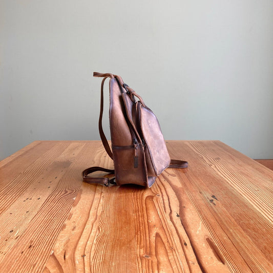 STS Ranchwear $110 Baroness Burnished Brown Leather Backpack 1011DK