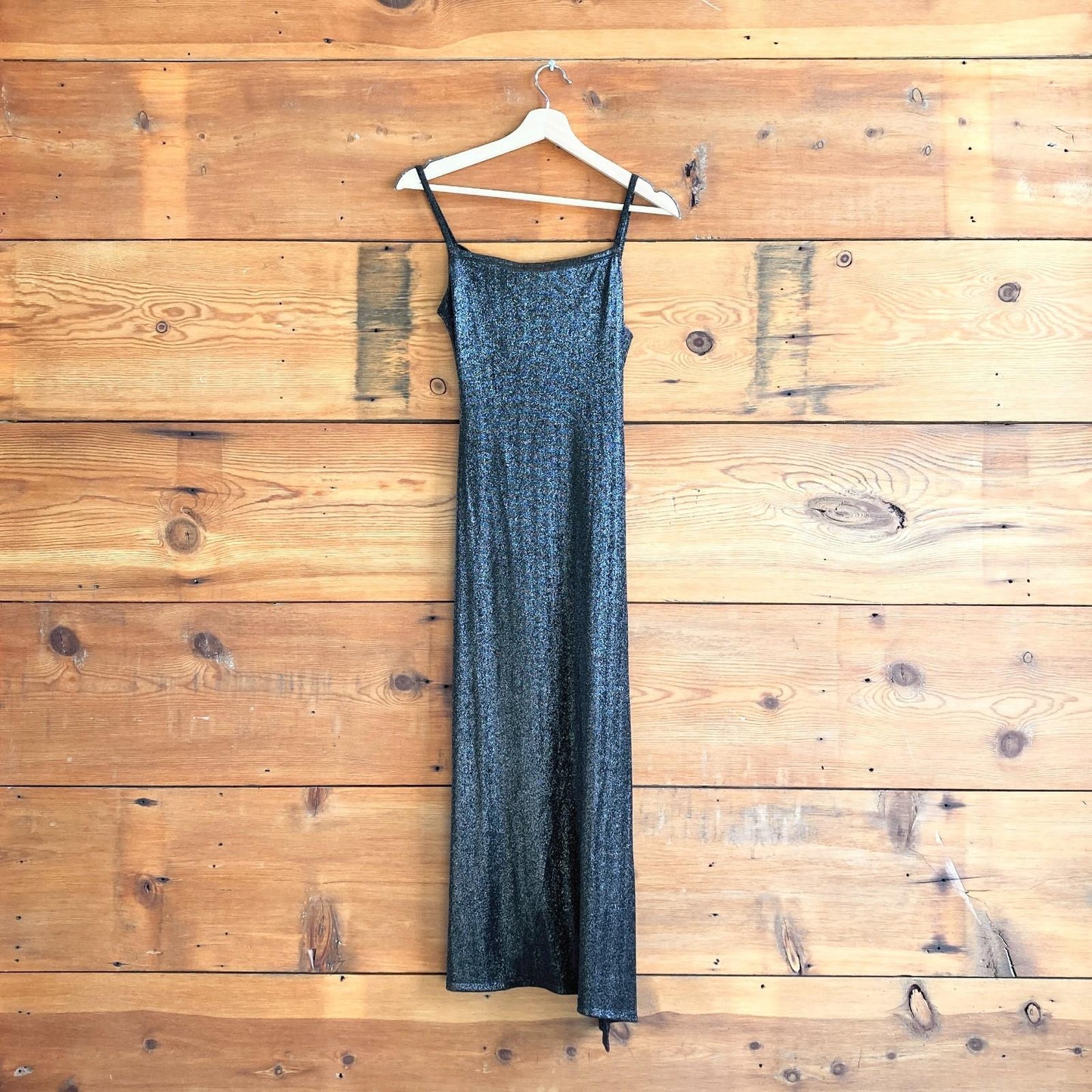 36 / S - Paco Rabanne Black Stud Detail Metallic Sleeveless Maxi Dress 1010RW