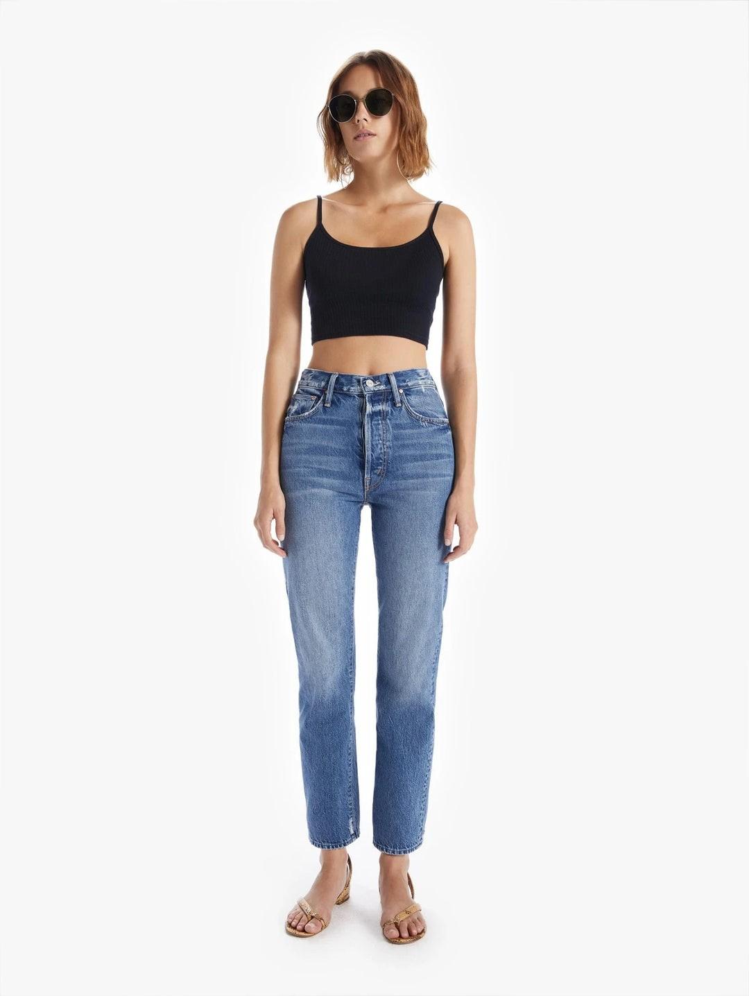 26 - Mother Superior $258 High Waisted Hiker Hover Button Fly Jeans 0223LA