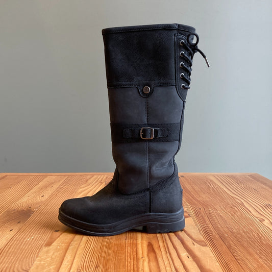 7.5 - Ariat $255 Black Langdale H2O Waterproof Tall 10024982 Boots 0606RO