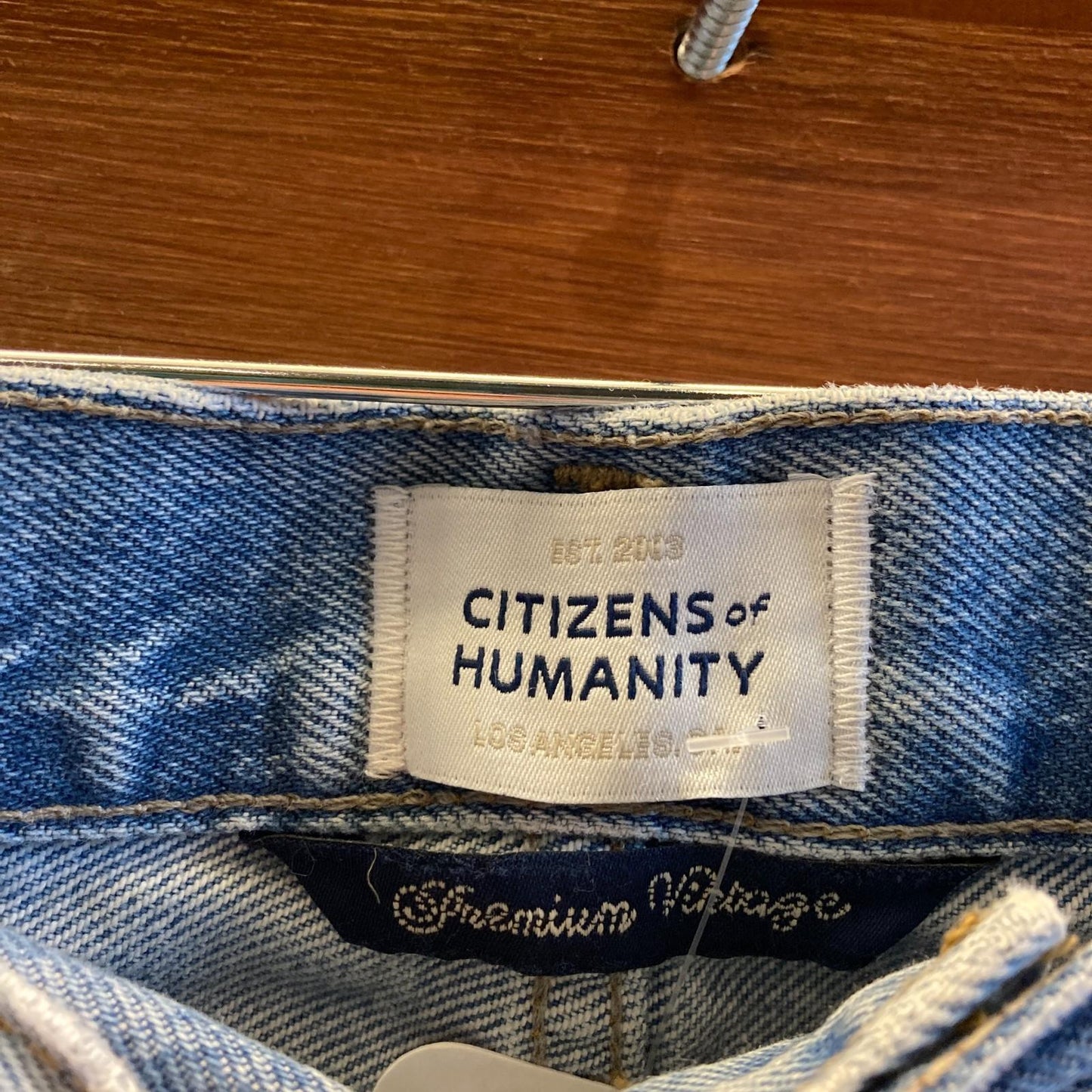 28 - Citizens Light Wash Wide Leg Beverly High Waist Button Fly Jeans 0216MS