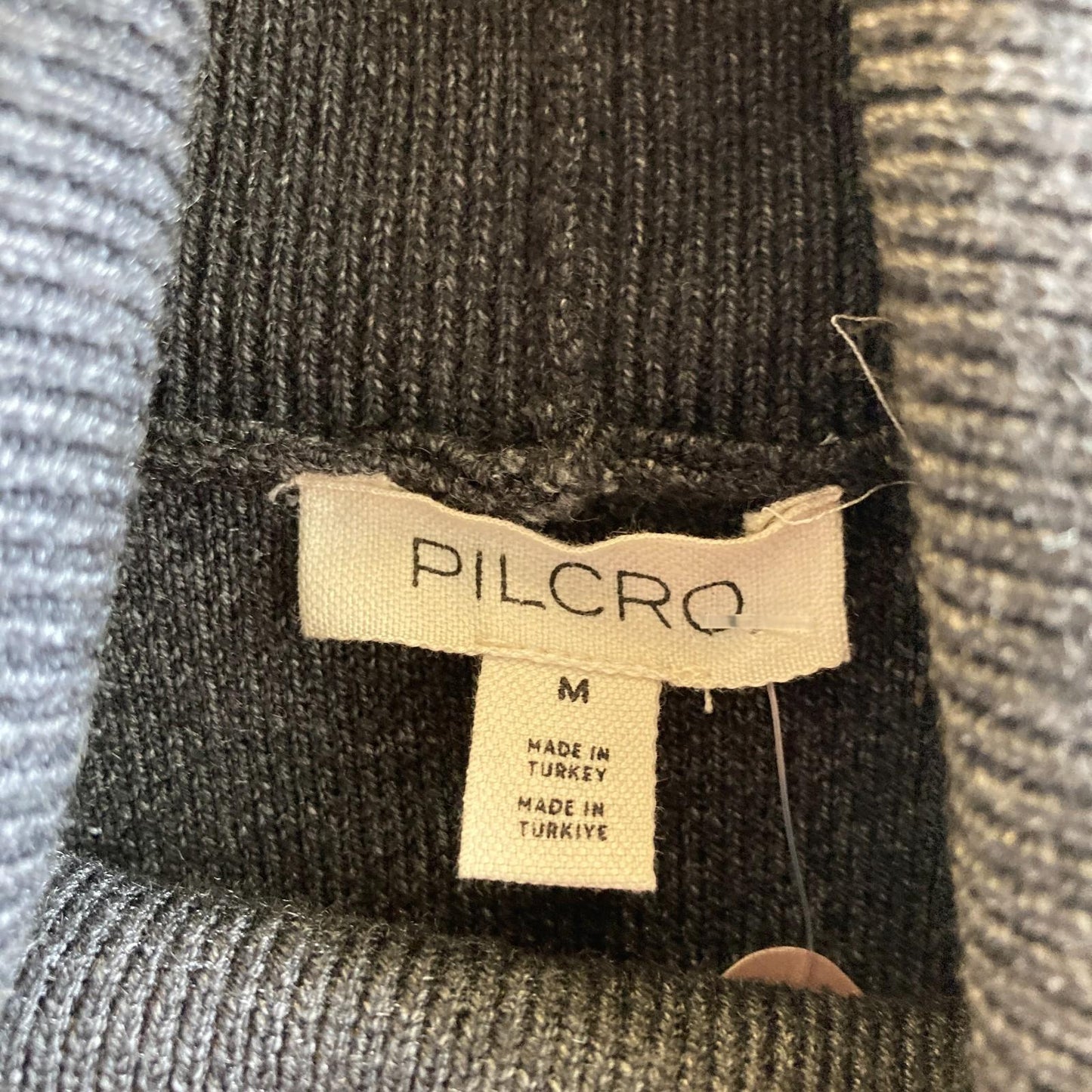 M - Pilcro Anthropologie Gray Turtleneck Sleeveless NEW $118 Knit Top 0123RS