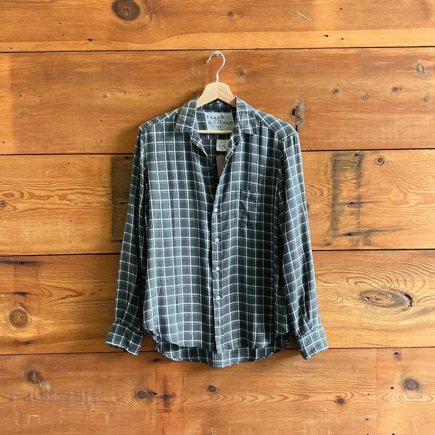 XS - Frank & Eileen Gray Plaid Long Sleeve Button Up Eileen Shirt 0120SC