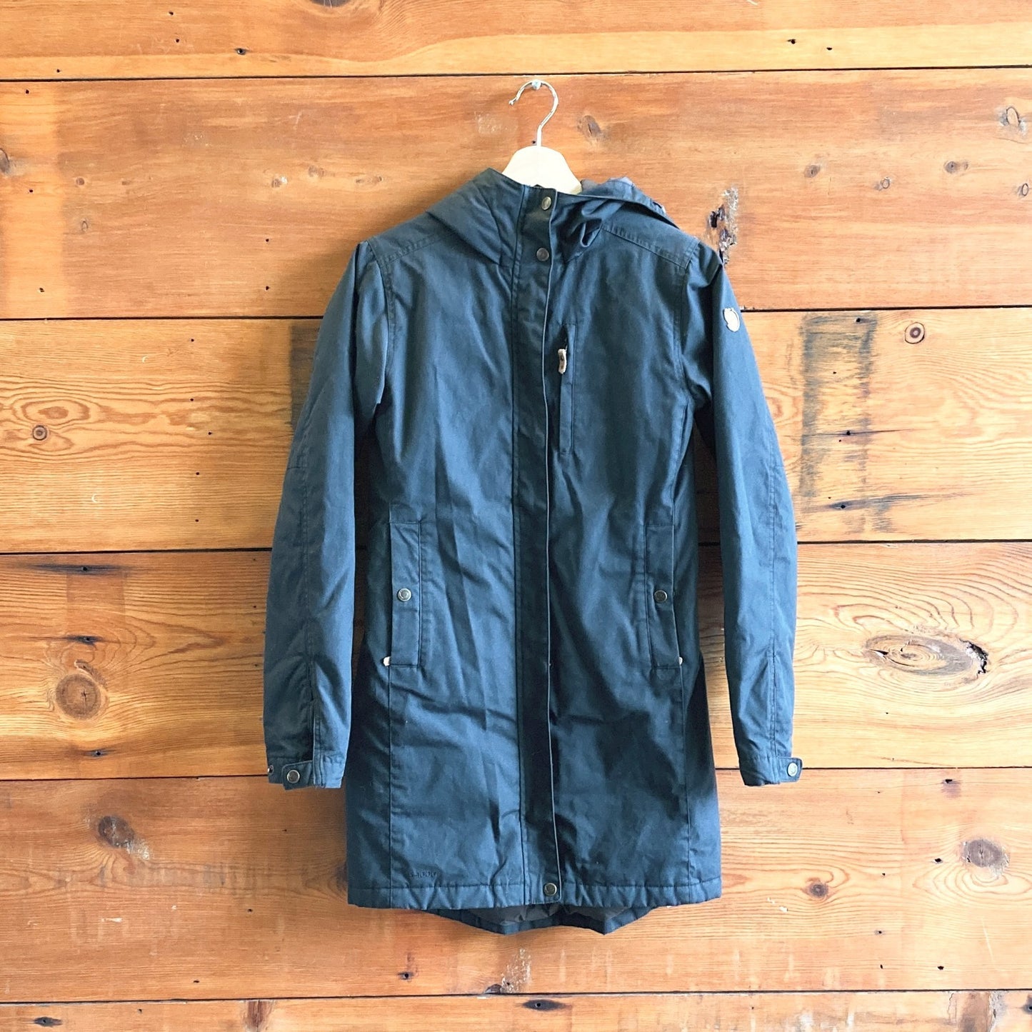 XXS - Fjallraven Dark Blue Kiruna Padded Parka Womens Hooded Coat Jacket 3333MC