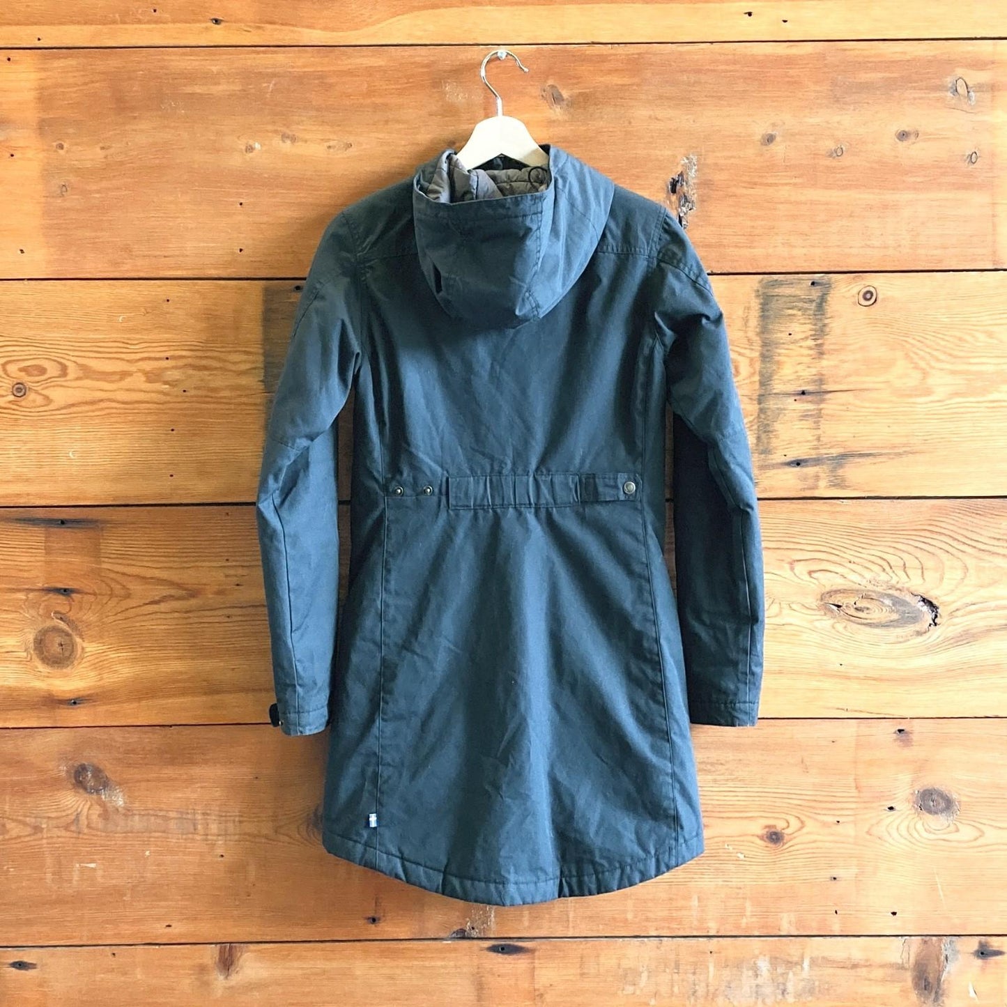 XXS - Fjallraven Dark Blue Kiruna Padded Parka Womens Hooded Coat Jacket 3333MC