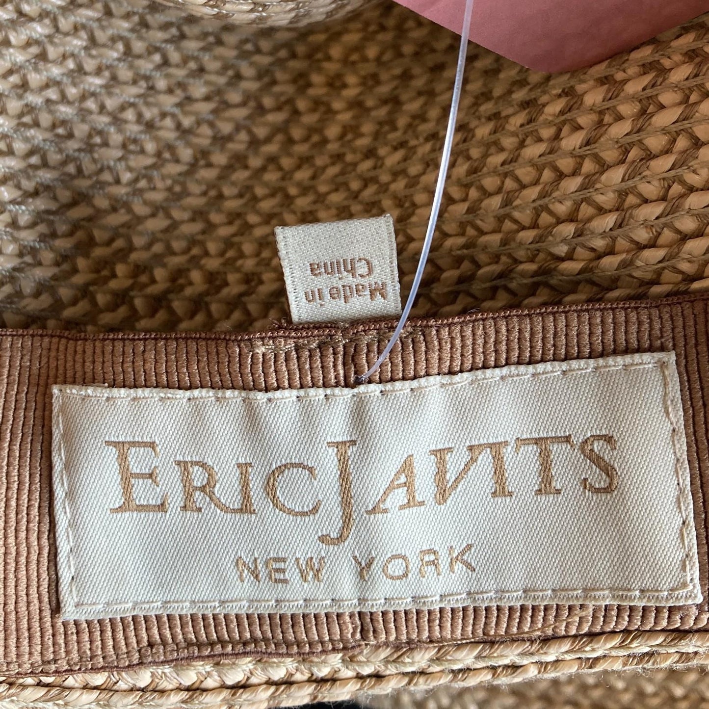 S - Eric Javits Packable Woven Round Wide Brim Womens Crushable Hat 0419NR