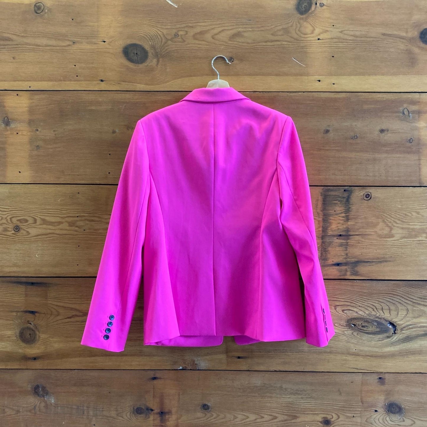 14 - Argent x Supermajority $250 Bright Pink Button Up Blazer Jacket NEW 1221RM