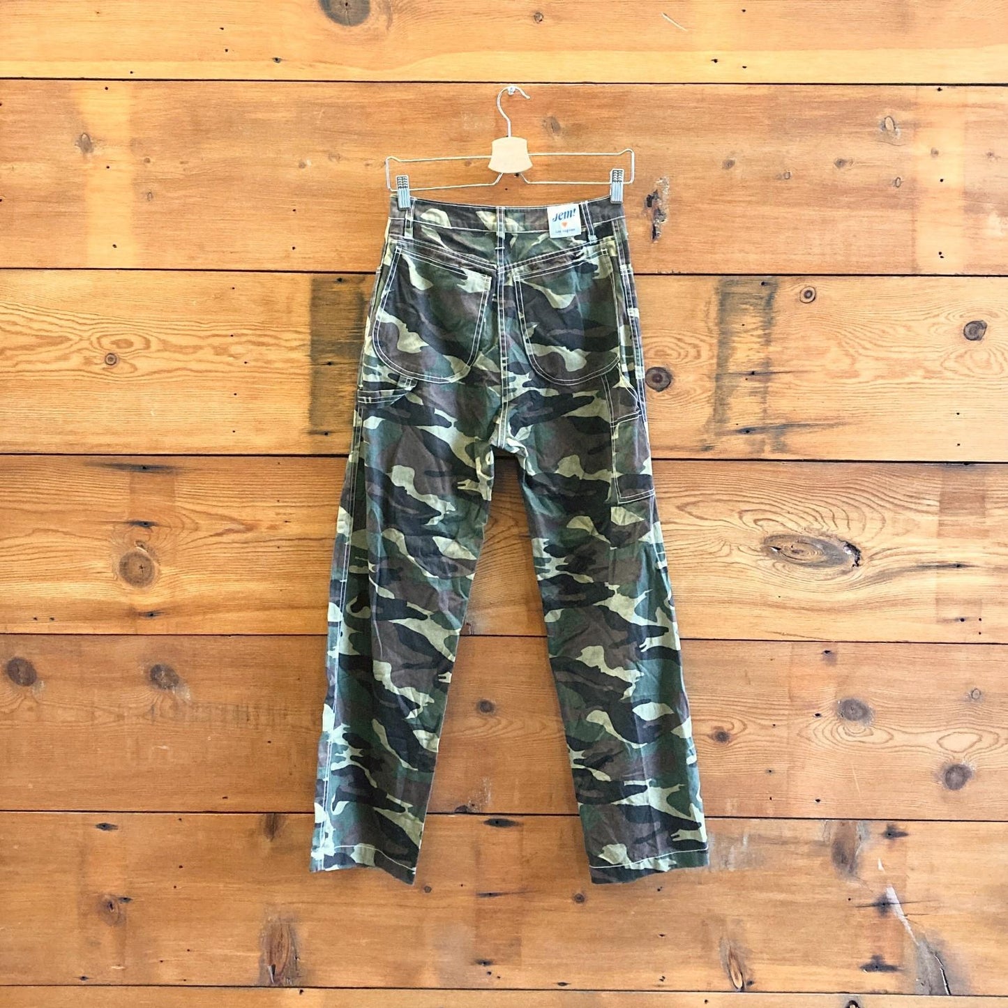4 - Jem! $315 Los Angeles Camo Patterned High Waisted Cotton Pants 0312IG