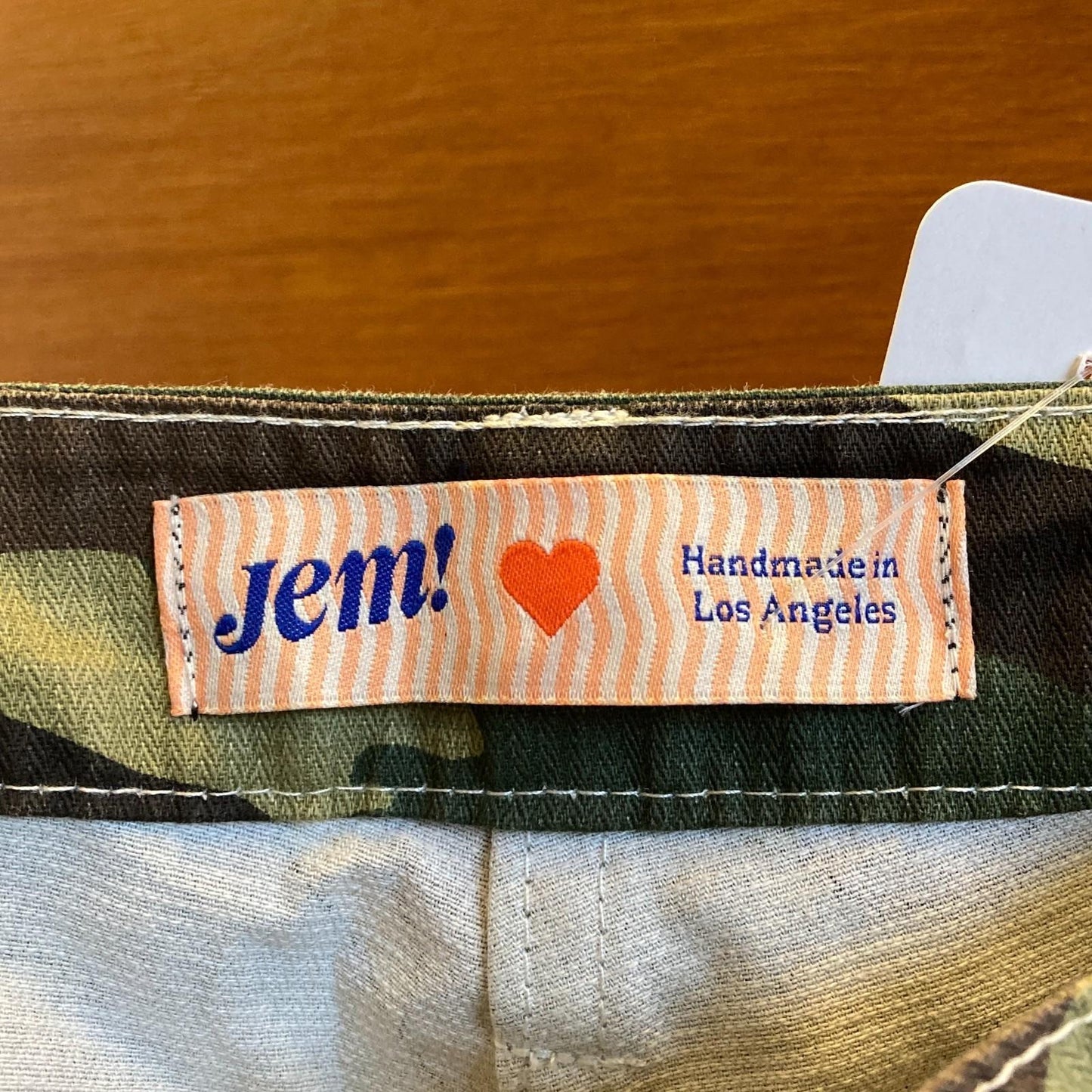 4 - Jem! $315 Los Angeles Camo Patterned High Waisted Cotton Pants 0312IG