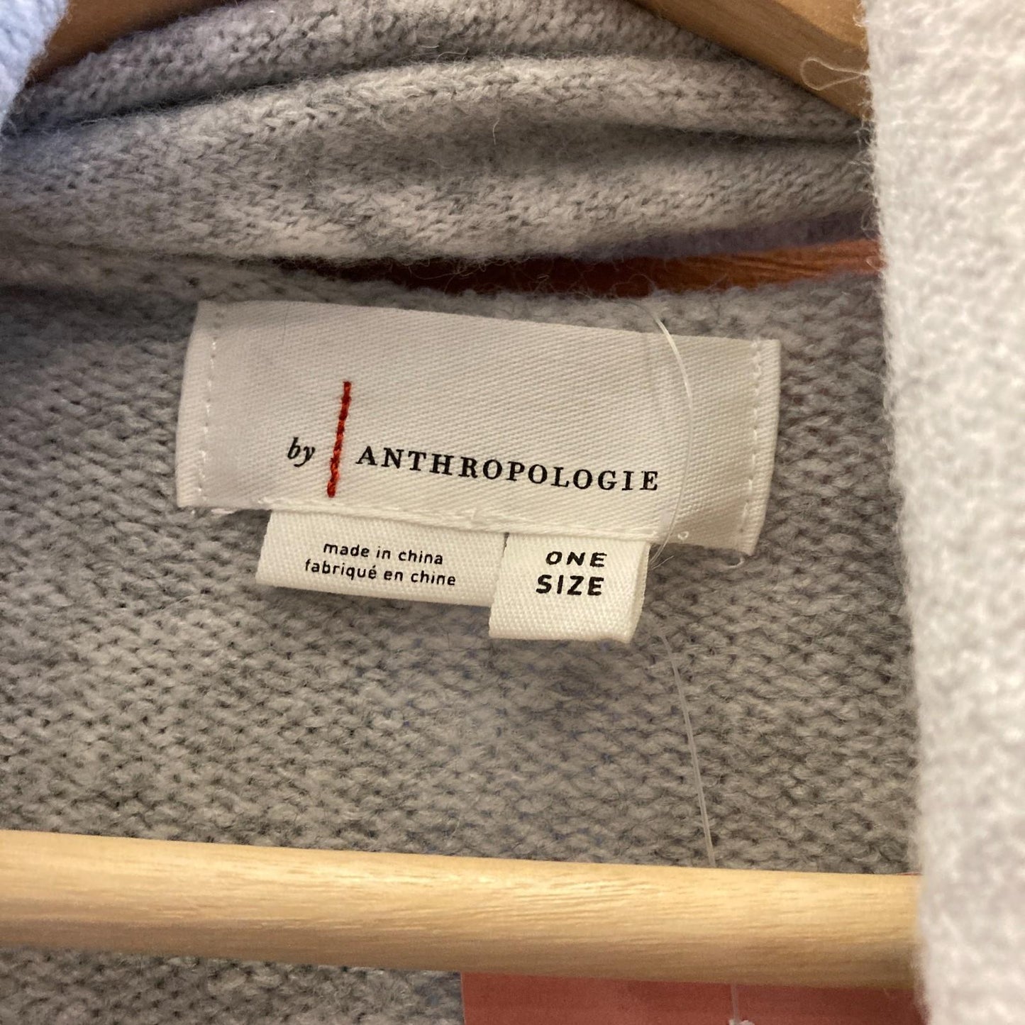 O/S - by Anthropologie Heather Gray NEW $148 Cardigan Sweater w/ Scarf 0530JF