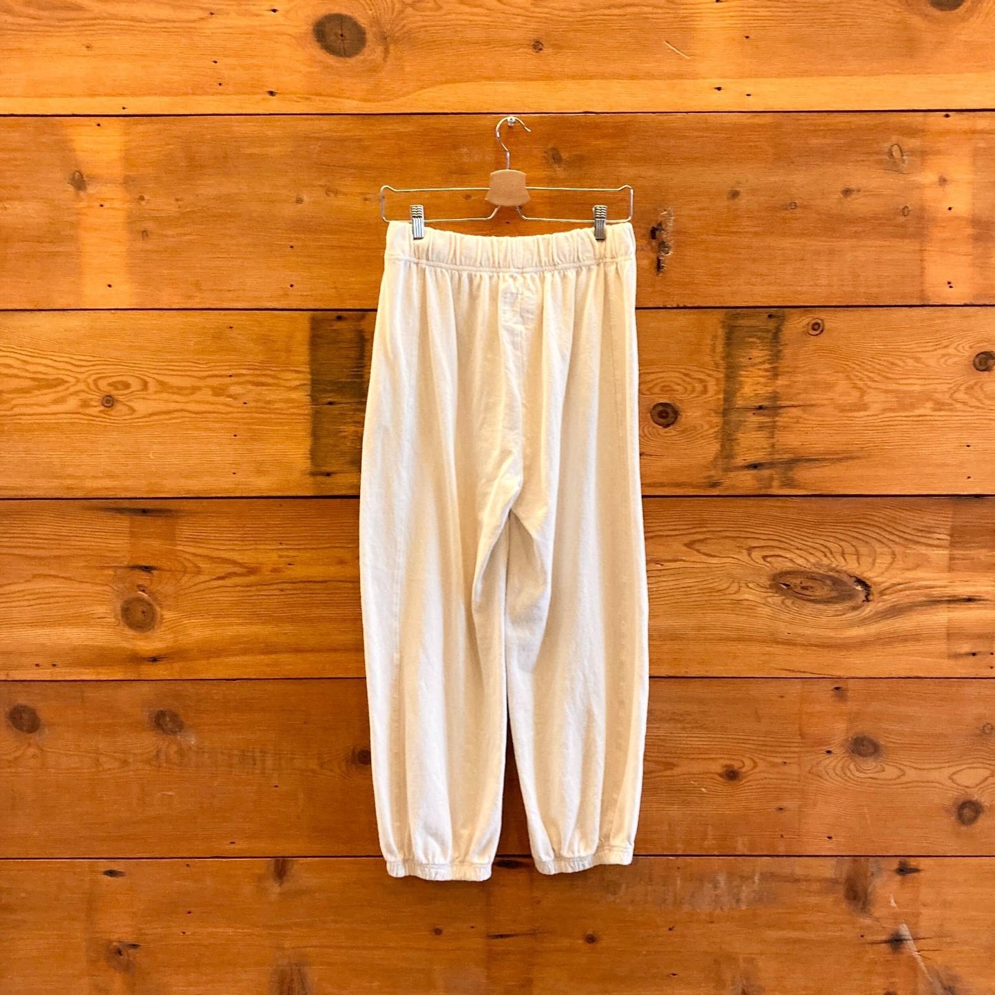 M - Le Bon Shoppe Natural Unbleached & Undyed Cotton Womens Pants 0426JR