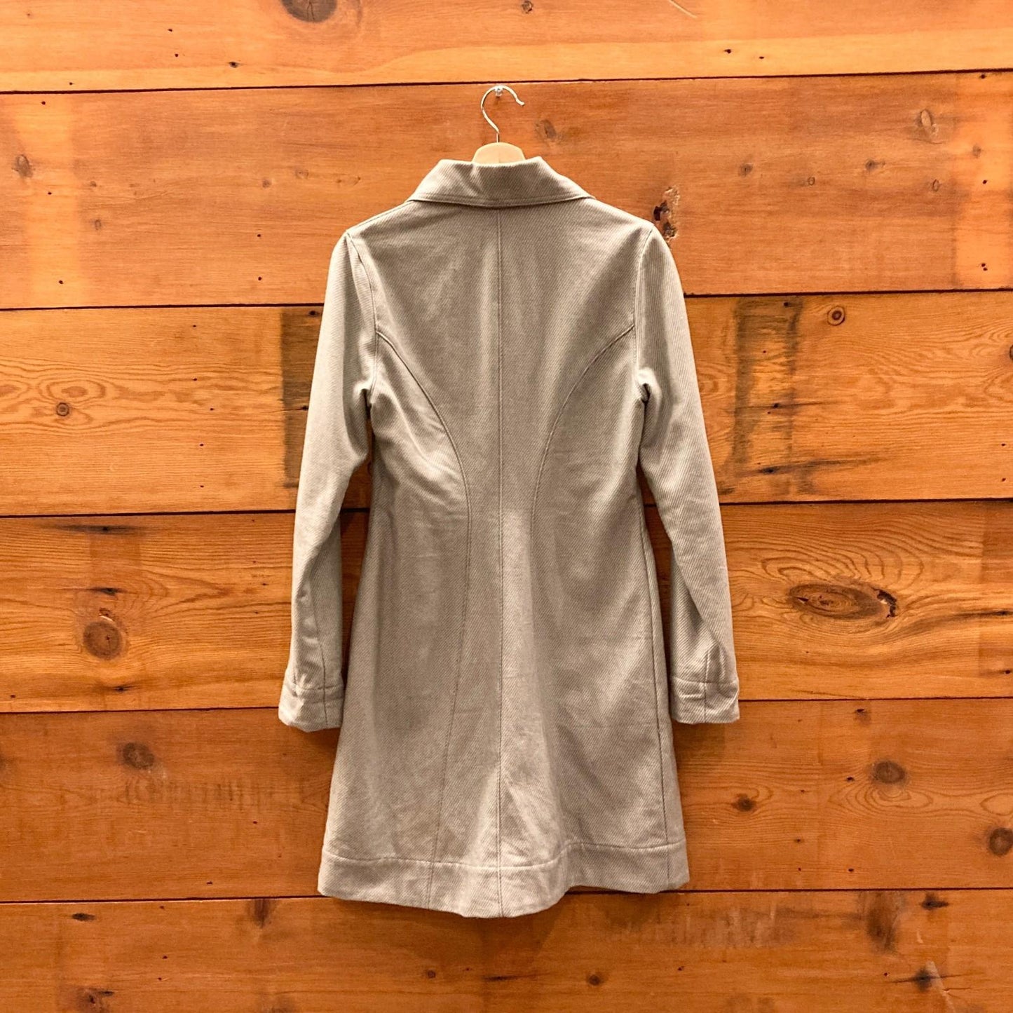 XS - Prairie Underground Gray Lined Zip Front Jacket Coat w/ Pockets 1029EL