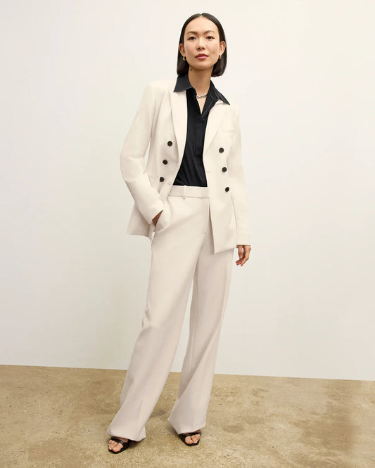 4 - M.M.LaFleur Ivory NEW Kati Double-Breasted Blazer Womens Jacket 0204AB