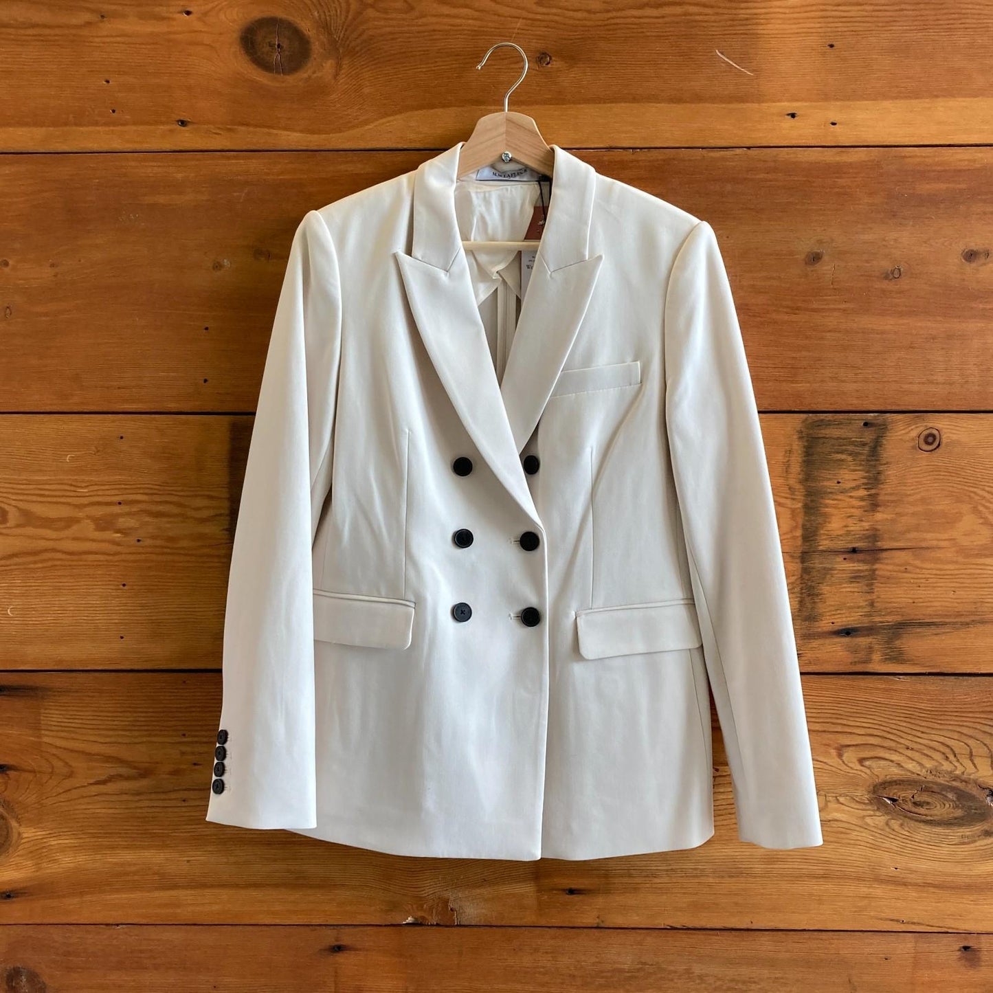 4 - M.M.LaFleur Ivory NEW Kati Double-Breasted Blazer Womens Jacket 0204AB