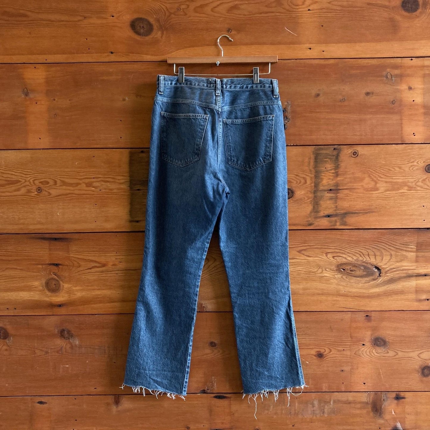 29 - AGoldE Pinch Waist High Rise Kick in Symbol Wash Womens Jeans 0622KS