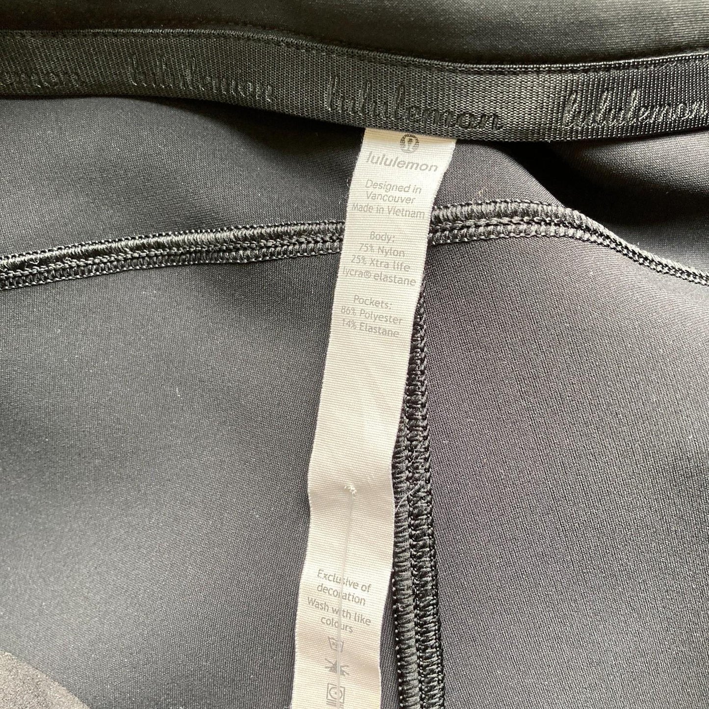 8 - Lululemon Black Lululemon On The Move Women's Pants 1103ES