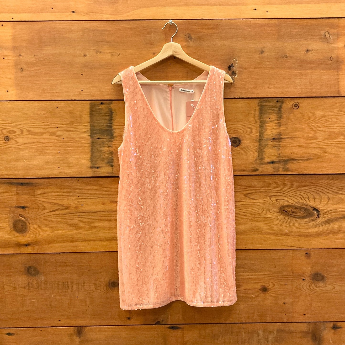 L - Dress the Population Pink Sequin Paloma Sleeveless Mini Dress 1110JS