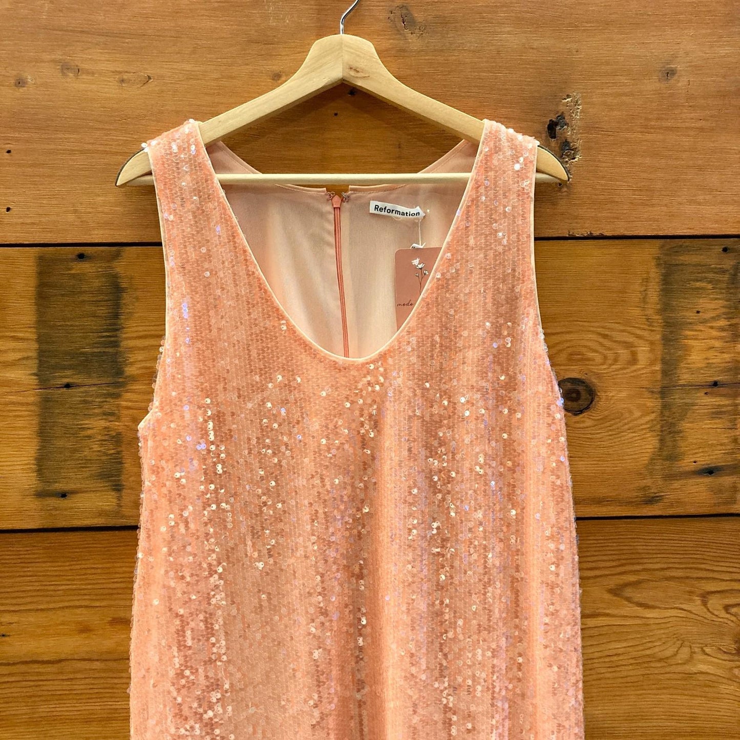 L - Dress the Population Pink Sequin Paloma Sleeveless Mini Dress 1110JS