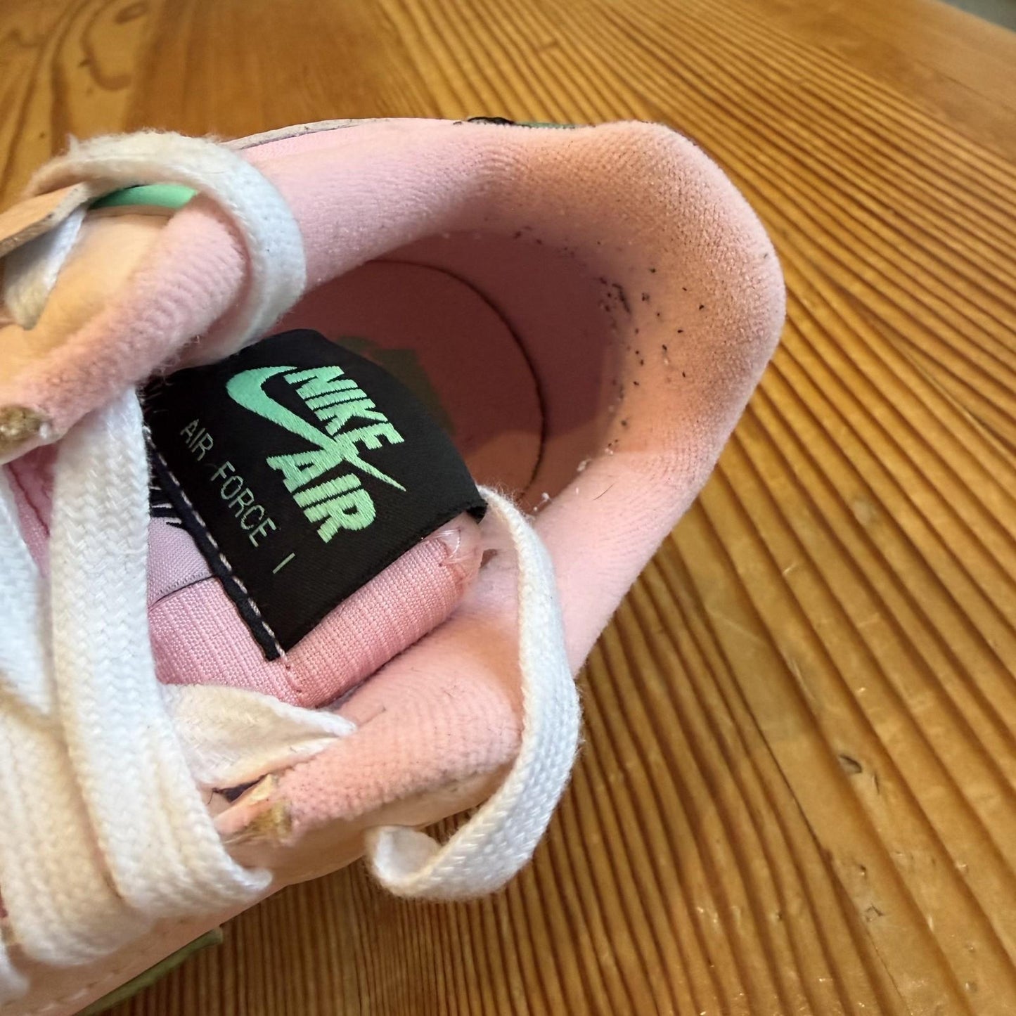 6. 5- Nike Pink Arctic Punch Womens Air Force 1 Shadow Sneakers Shoes 1106KS