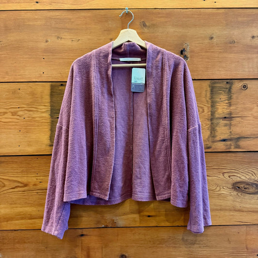 M - Conscious Clothing Mauve Open Front Drifter Cardigan Sweater 0607CC