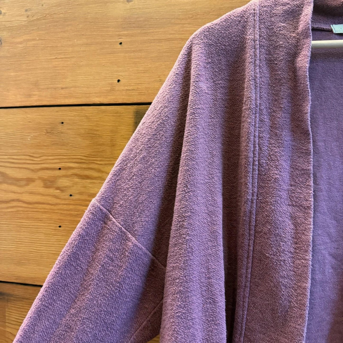 M - Conscious Clothing Mauve Open Front Drifter Cardigan Sweater 0607CC