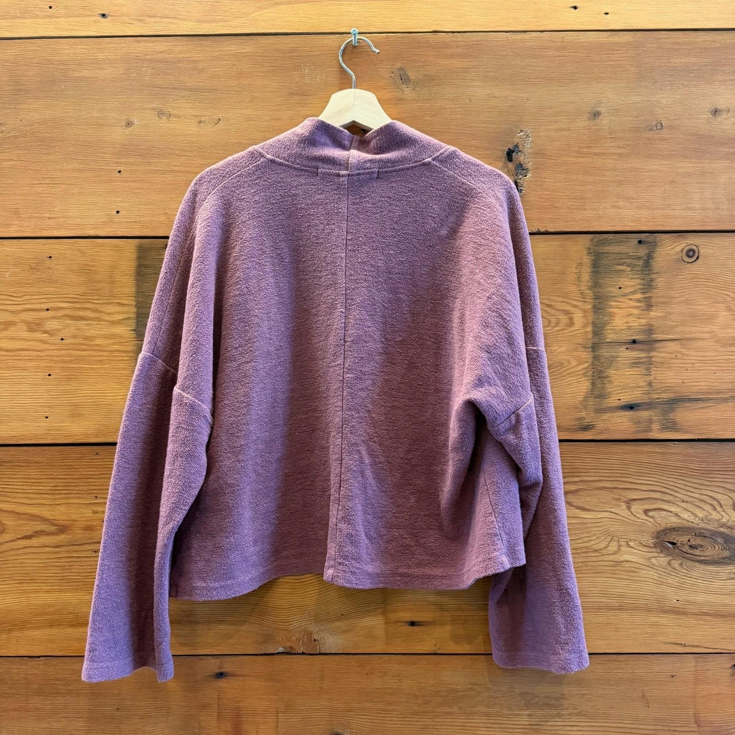 M - Conscious Clothing Mauve Open Front Drifter Cardigan Sweater 0607CC