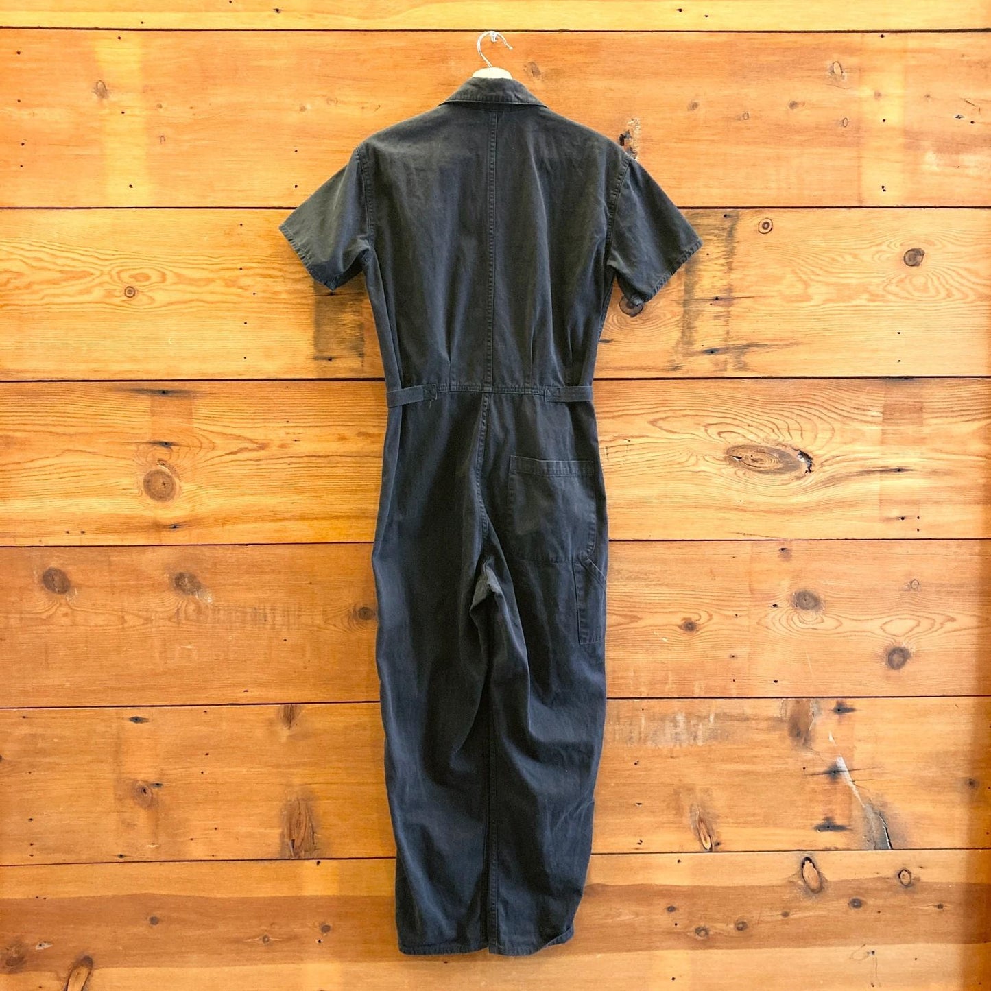 XS - Pistola Black Grover Field Suit Short Sleeve Womens Cotton Jumpsuit 3333MC