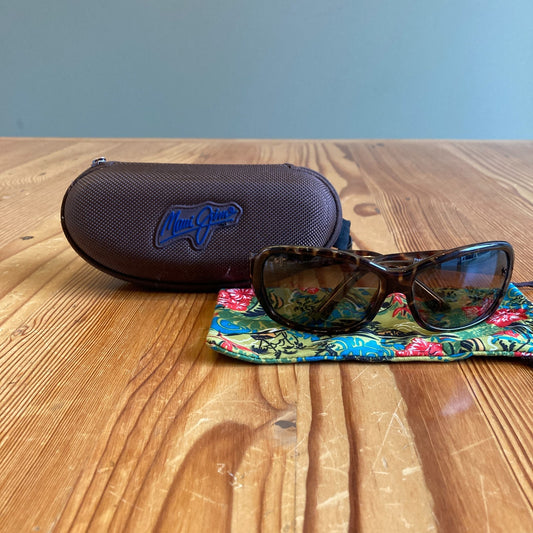 Maui Jim Brown Tortoise Pearl City 214-10 Sunglasses w/ Case 4427SC