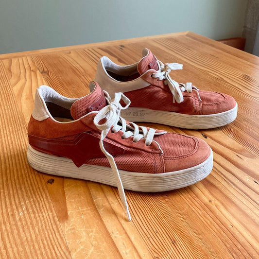 38 / 7.5 - 8 - A.S. 98 Rust Orange Alphie Sneakers Womens Shoes 4427SC