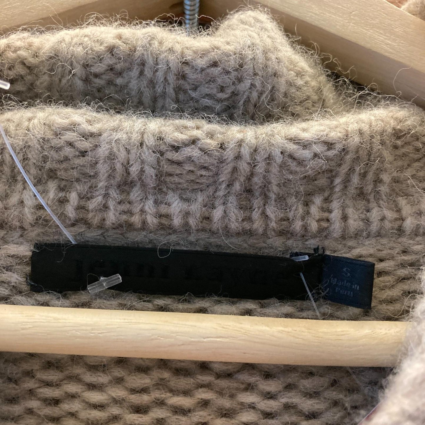 S - Jenni Kayne Oatmeal Cocoon Baby Alpaca Blend Turtleneck Sweater 0916VB