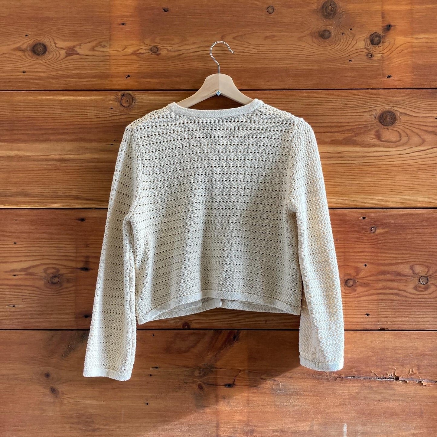 XS - Reformation Open Stitch Organic Cotton Charlotte Cardigan Sweater 1119SM