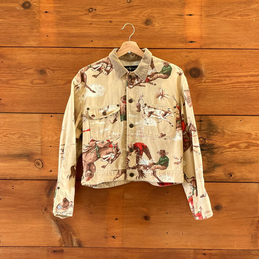M - Ralph Lauren Vintage 80s Western Rodeo Cowboy Americana Chore Jacket 0312IG