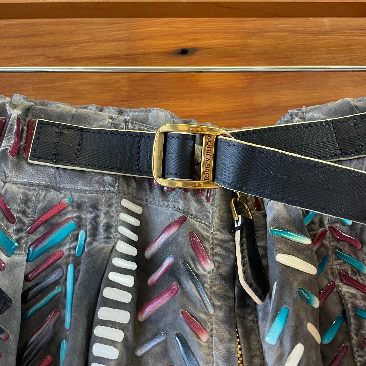 8 - Louis Vuitton Gray Nicolas Ghesquière Patterned 2016 Shorts 1204KS