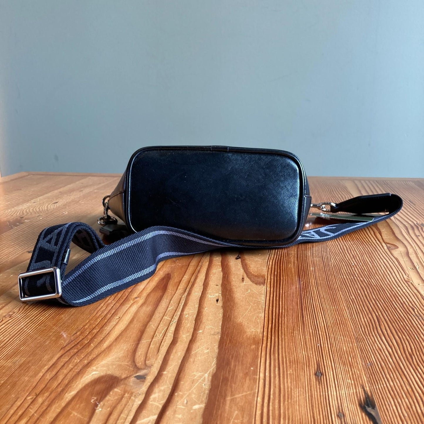 Marc Jacobs Black NEW Small Tradmarc Tote Satchel Crossbody Bag 0607AB